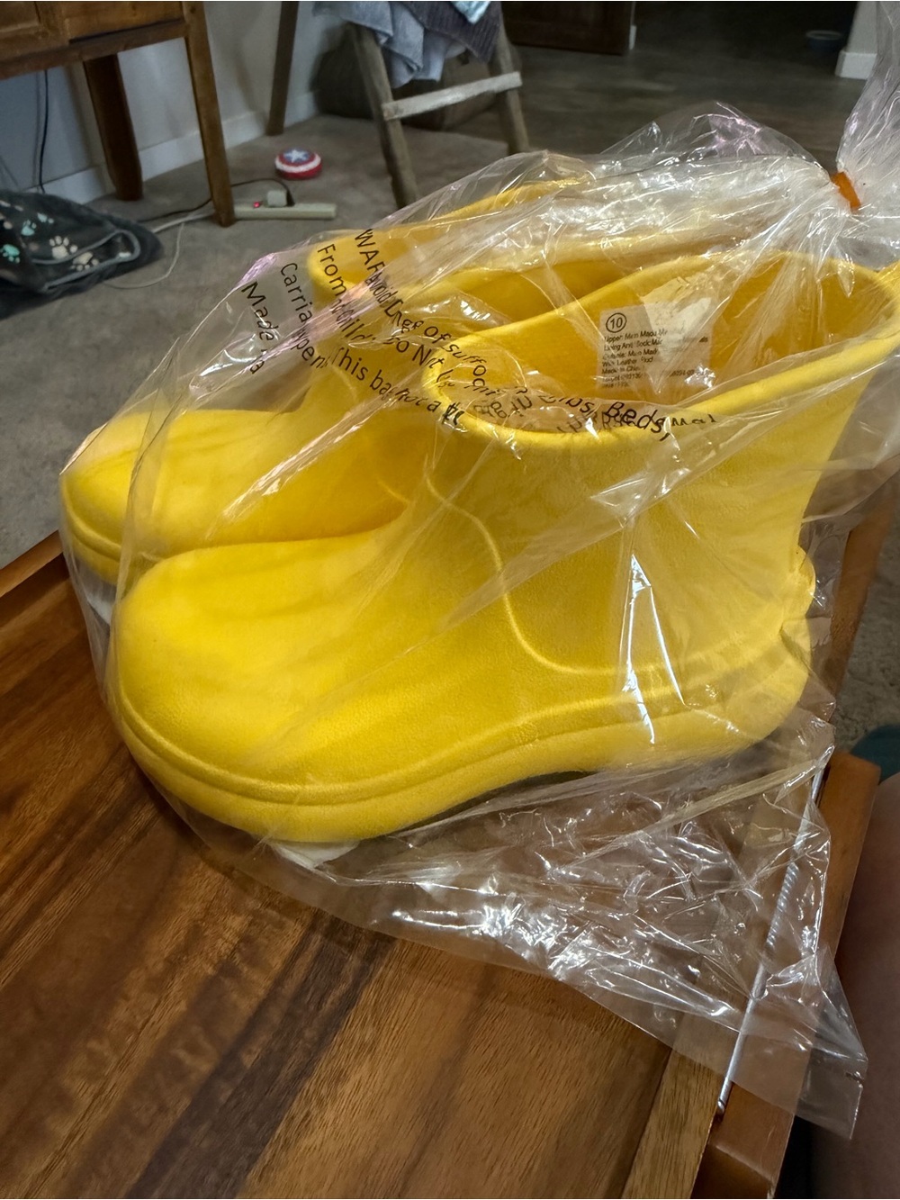 Cat & Jack Bright Yellow Kids Rain Boots